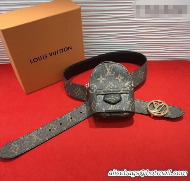 Reasonable Price Louis Vuitton Monogram Canvas Pouch Belt L0724 2025