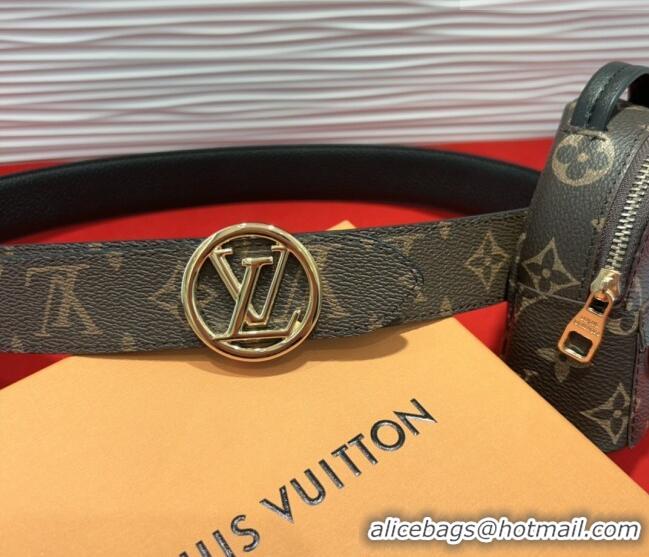 Reasonable Price Louis Vuitton Monogram Canvas Pouch Belt L0724 2025