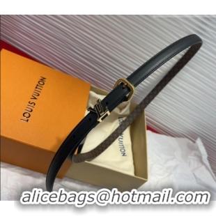 Best Product Louis Vuitton Darling Ard Belt 1.5cm in Leather LV091201 Black2/LV 2025