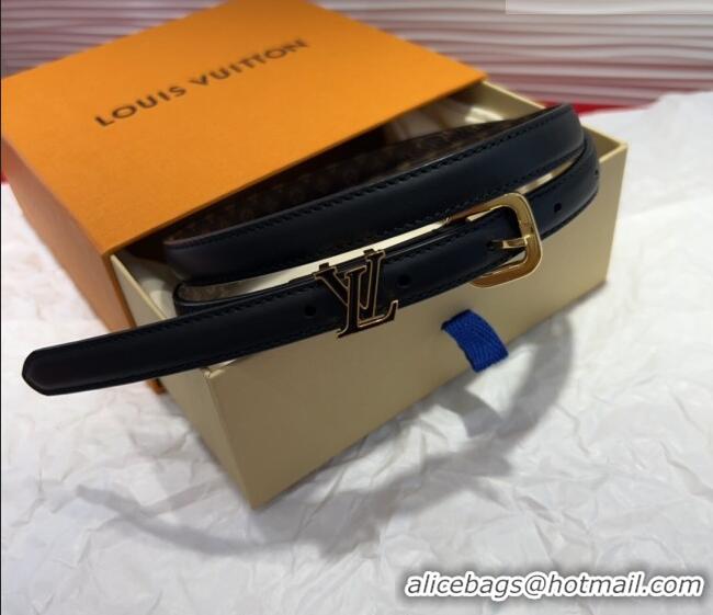Best Product Louis Vuitton Darling Ard Belt 1.5cm in Leather LV091201 Black2/LV 2025