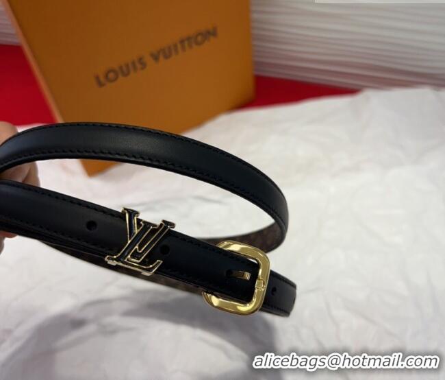 Best Product Louis Vuitton Darling Ard Belt 1.5cm in Leather LV091201 Black2/LV 2025