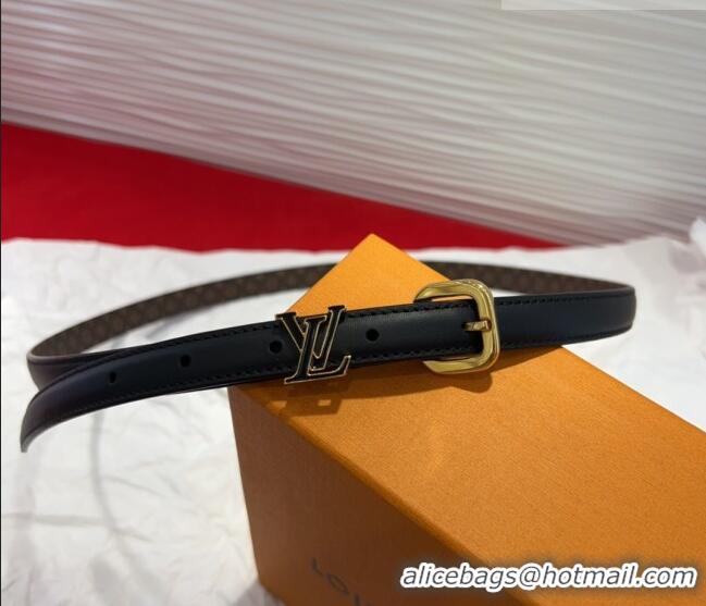 Best Product Louis Vuitton Darling Ard Belt 1.5cm in Leather LV091201 Black2/LV 2025