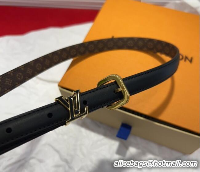 Best Product Louis Vuitton Darling Ard Belt 1.5cm in Leather LV091201 Black2/LV 2025