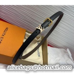 Best Product Louis Vuitton Darling Ard Belt 1.5cm in Leather LV091201 Black/White LV 2025