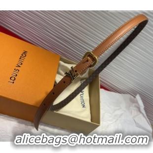 Good Taste Louis Vuitton Darling Ard Belt 1.5cm in Leather LV091201 Brown/Black LV 2025