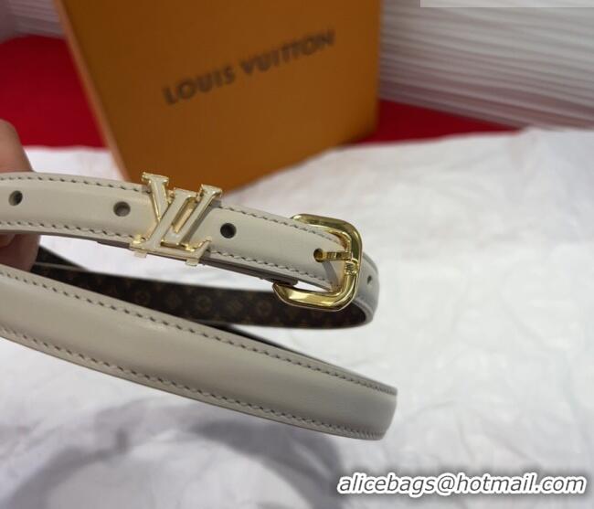 Market Sells Louis Vuitton Darling Ard Belt 1.5cm in Leather LV091201 White2/LV 2025