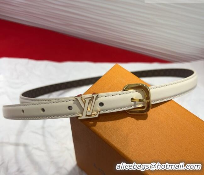 Market Sells Louis Vuitton Darling Ard Belt 1.5cm in Leather LV091201 White2/LV 2025