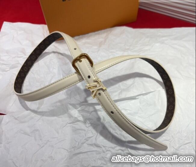 Market Sells Louis Vuitton Darling Ard Belt 1.5cm in Leather LV091201 White2/LV 2025