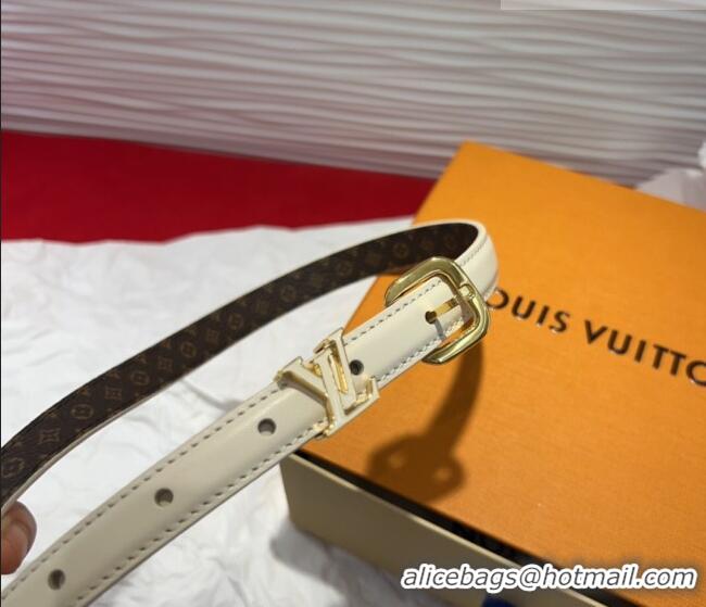 Market Sells Louis Vuitton Darling Ard Belt 1.5cm in Leather LV091201 White2/LV 2025