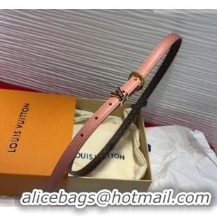 Top Quality Louis Vuitton Darling Ard Belt 1.5cm in Leather LV091201 Pink/Black LV 2025