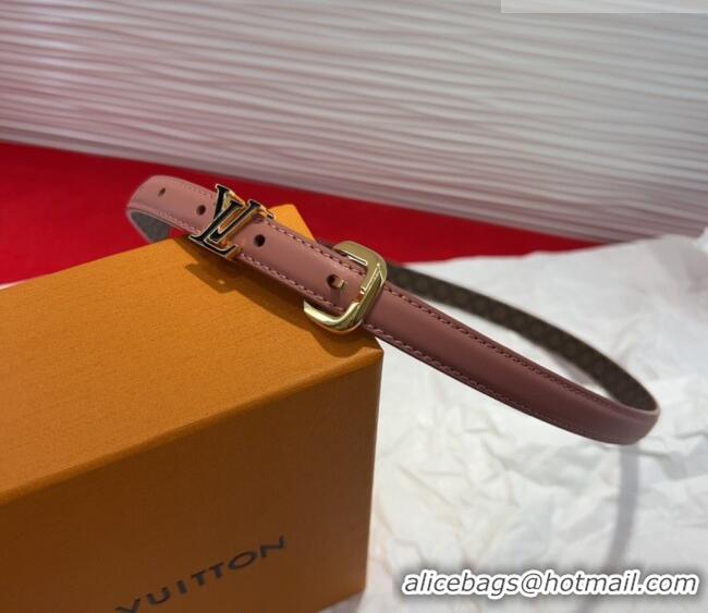 Top Quality Louis Vuitton Darling Ard Belt 1.5cm in Leather LV091201 Pink/Black LV 2025