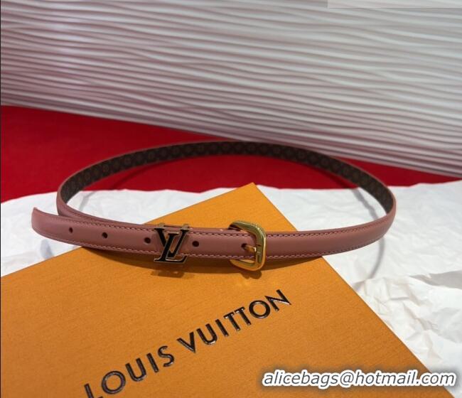 Top Quality Louis Vuitton Darling Ard Belt 1.5cm in Leather LV091201 Pink/Black LV 2025