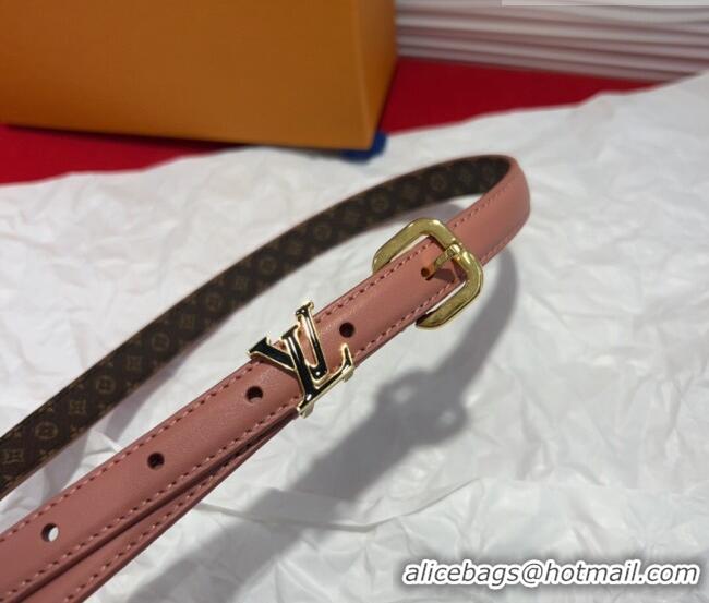 Top Quality Louis Vuitton Darling Ard Belt 1.5cm in Leather LV091201 Pink/Black LV 2025