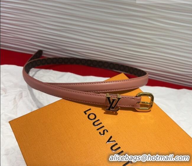 Top Quality Louis Vuitton Darling Ard Belt 1.5cm in Leather LV091201 Pink/Black LV 2025