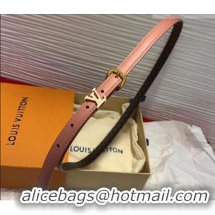 Luxury Cheap Louis Vuitton Darling Ard Belt 1.5cm in Leather LV091201 Pink/White LV 2025