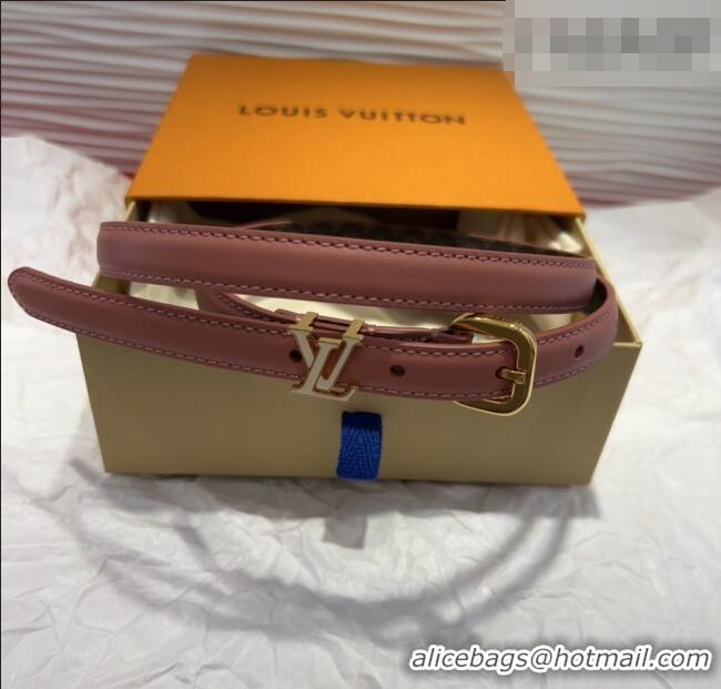 Luxury Cheap Louis Vuitton Darling Ard Belt 1.5cm in Leather LV091201 Pink/White LV 2025