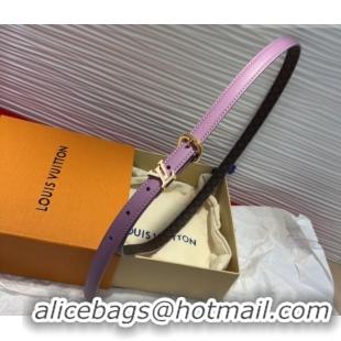 Best Price Louis Vuitton Darling Ard Belt 1.5cm in Leather LV091201 Purple/White LV 2025