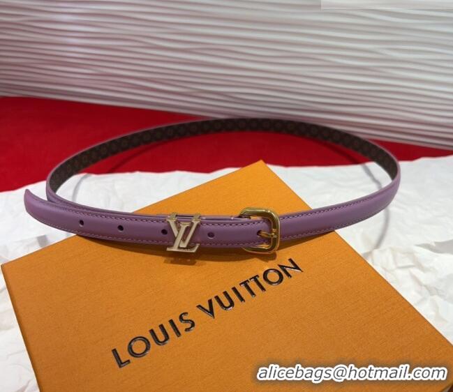 Best Price Louis Vuitton Darling Ard Belt 1.5cm in Leather LV091201 Purple/White LV 2025