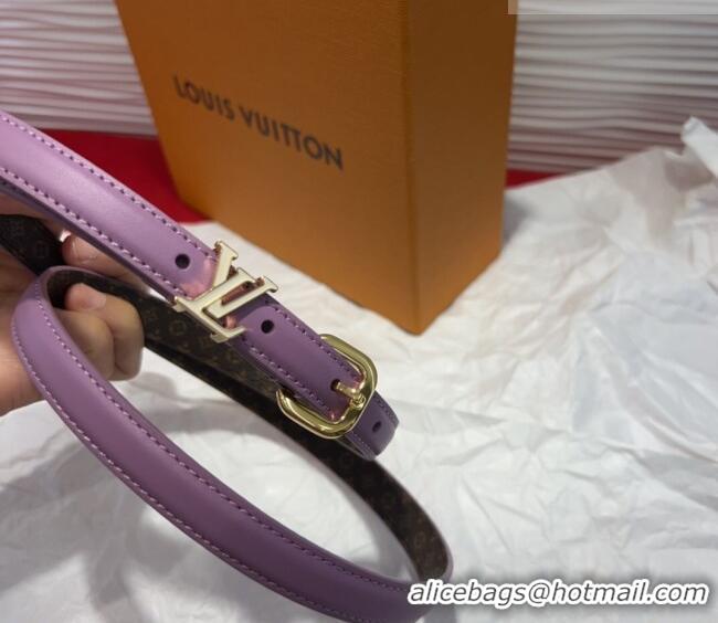 Best Price Louis Vuitton Darling Ard Belt 1.5cm in Leather LV091201 Purple/White LV 2025