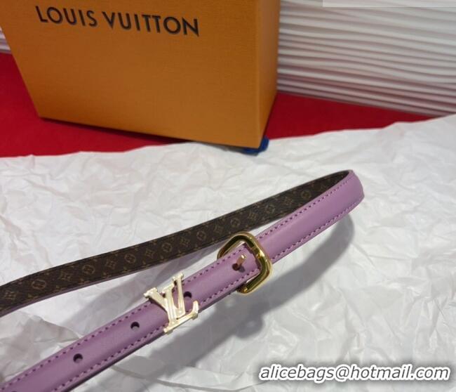 Best Price Louis Vuitton Darling Ard Belt 1.5cm in Leather LV091201 Purple/White LV 2025