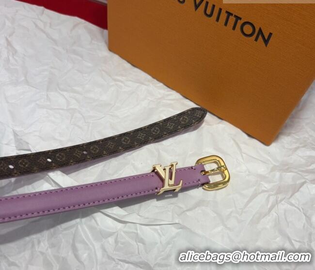 Best Price Louis Vuitton Darling Ard Belt 1.5cm in Leather LV091201 Purple/White LV 2025