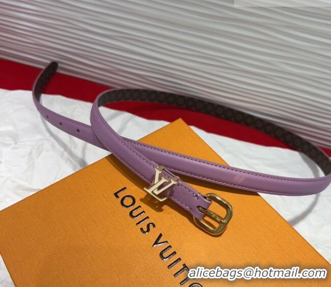 Best Price Louis Vuitton Darling Ard Belt 1.5cm in Leather LV091201 Purple/White LV 2025