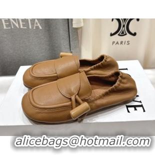 Best Product Loewe Toggle Loafers in Shiny Smooth Calfskin Leather Oak Brown 2026 0226010