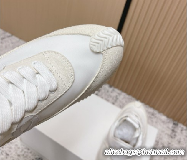 Grade Quality Loewe Flow Runner Sneakers in Nylon and Suede White 2 2026 0226013