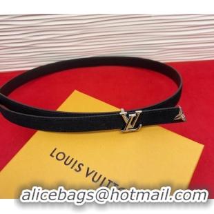 Market Sells Louis Vuitton Pretty LV Belt 2cm in Suede and Leather M8232 Black/Silver 2026