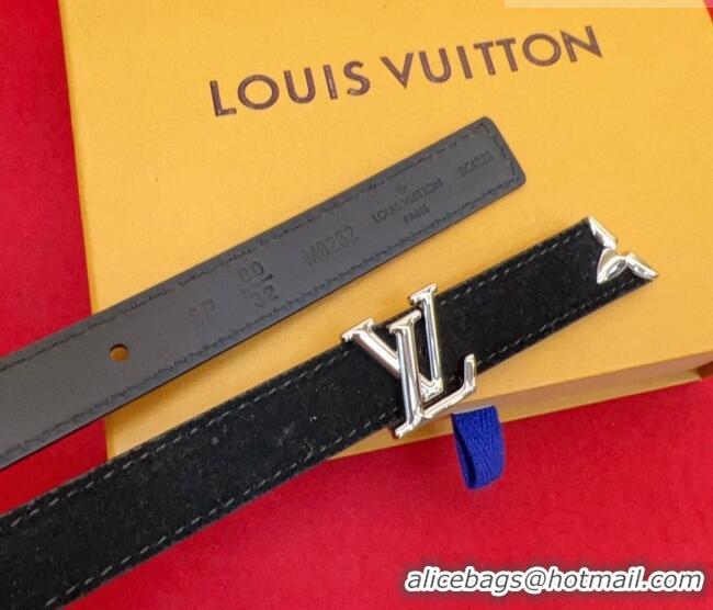 Market Sells Louis Vuitton Pretty LV Belt 2cm in Suede and Leather M8232 Black/Silver 2026