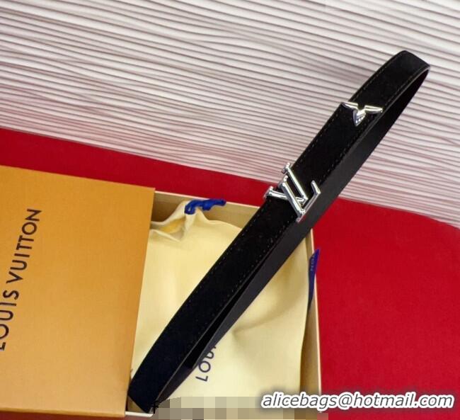 Market Sells Louis Vuitton Pretty LV Belt 2cm in Suede and Leather M8232 Black/Silver 2026