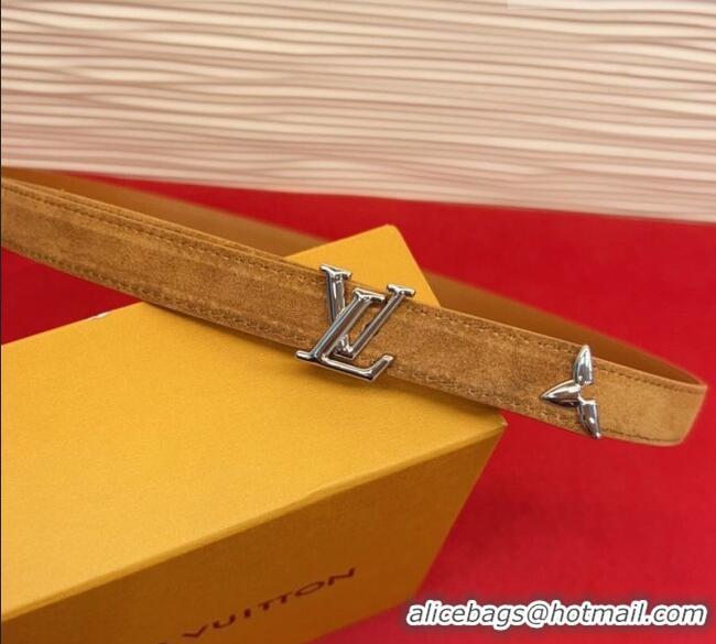 Buy Cheap Louis Vuitton Pretty LV Belt 2cm in Suede and Leather M8232 Beige/Silver 2026