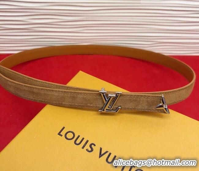 Buy Cheap Louis Vuitton Pretty LV Belt 2cm in Suede and Leather M8232 Beige/Silver 2026