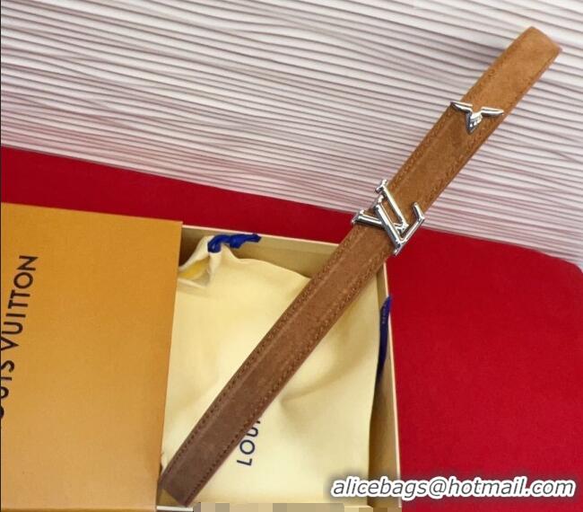 Buy Cheap Louis Vuitton Pretty LV Belt 2cm in Suede and Leather M8232 Beige/Silver 2026