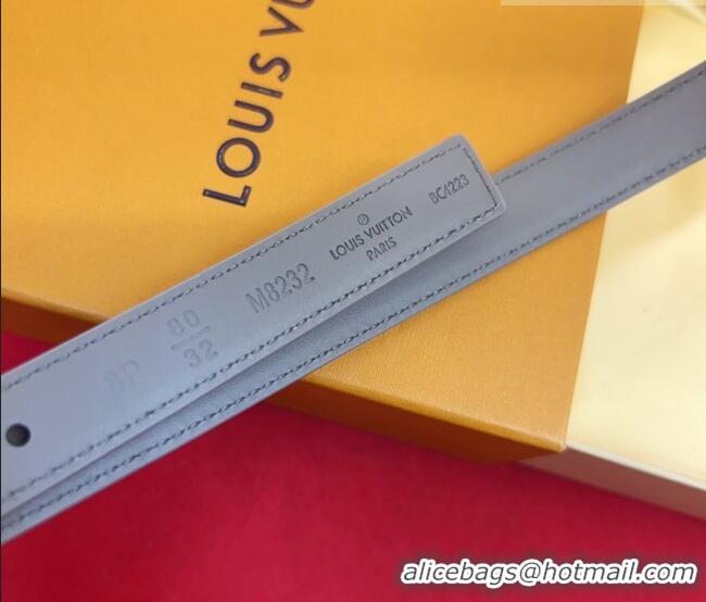 Market Sells Louis Vuitton Pretty LV Belt 2cm in Suede and Leather M8232 Grey/Gold 2026