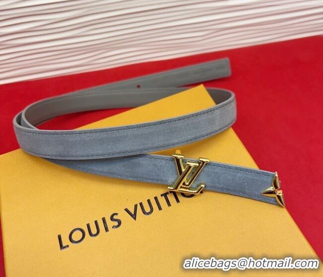 Market Sells Louis Vuitton Pretty LV Belt 2cm in Suede and Leather M8232 Grey/Gold 2026