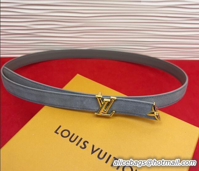 Market Sells Louis Vuitton Pretty LV Belt 2cm in Suede and Leather M8232 Grey/Gold 2026