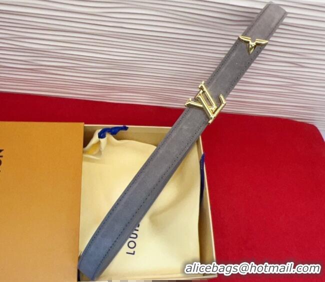 Market Sells Louis Vuitton Pretty LV Belt 2cm in Suede and Leather M8232 Grey/Gold 2026