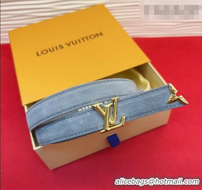 Market Sells Louis Vuitton Pretty LV Belt 2cm in Suede and Leather M8232 Grey/Gold 2026