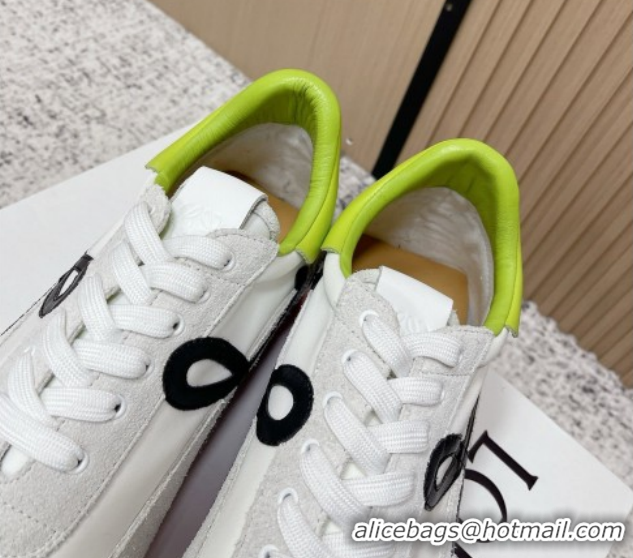 Best Price Loewe Flow Runner Sneakers in Nylon and Suede White 2026 0226043