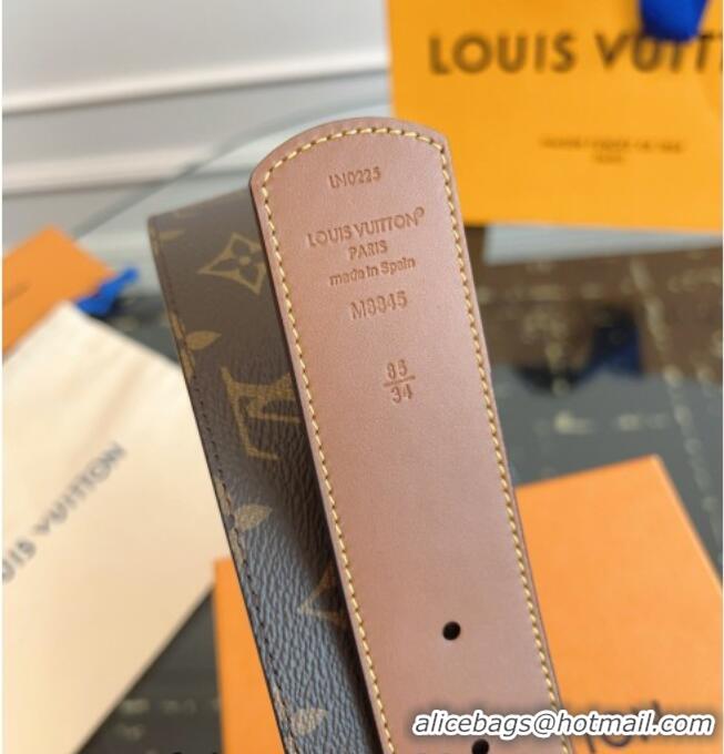Market Sells Louis Vuitton Monogram Canvas and Leather Belt 4cm with LV Buckle LV031601 Brown 2026