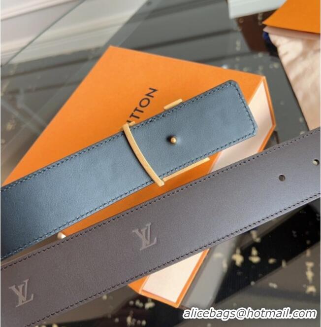 Inexpensive Louis Vuitton LV Embossed Leather Belt 4cm with LV Buckle LV031602 Brown/Aged Gold 2026