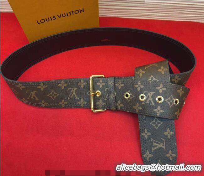 Promotional Louis Vuitton Monogram Canvas Waist Belt 6.5cm with Gold Buckle LV031701 2026