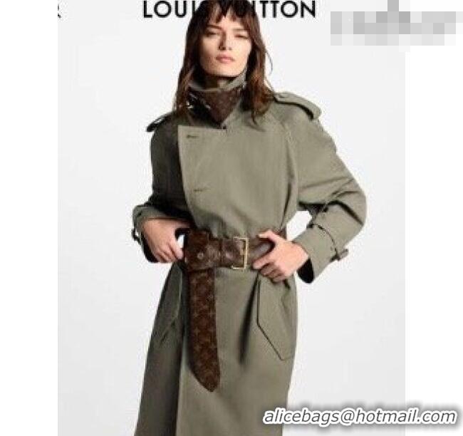 Promotional Louis Vuitton Monogram Canvas Waist Belt 6.5cm with Gold Buckle LV031701 2026