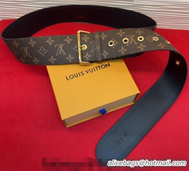 Promotional Louis Vuitton Monogram Canvas Waist Belt 6.5cm with Gold Buckle LV031701 2026