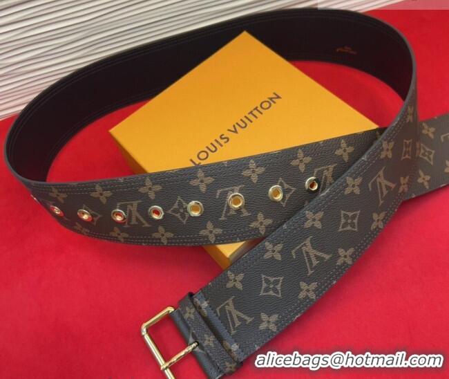 Promotional Louis Vuitton Monogram Canvas Waist Belt 6.5cm with Gold Buckle LV031701 2026