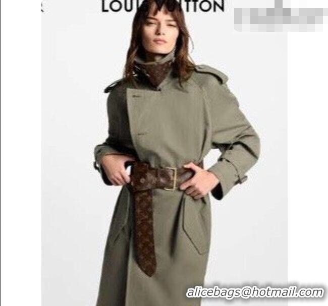 Trendy Design Louis Vuitton Monogram Canvas Waist Belt 6.5cm with Silver Buckle LV031701 2026