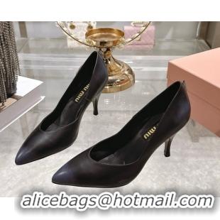 Grade Quality Miu Miu Calf Leather Pumps 7.5cm 5I546E Black 2026
