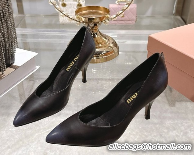 Grade Quality Miu Miu Calf Leather Pumps 7.5cm 5I546E Black 2026