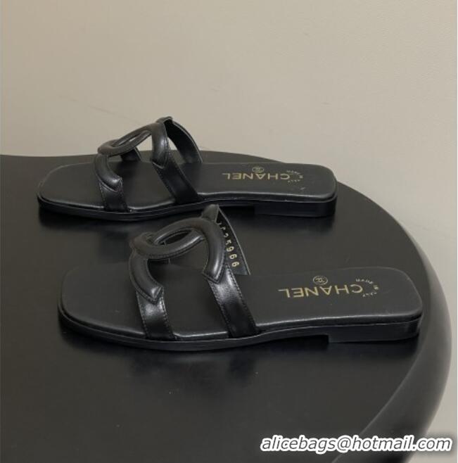 ​Buy Grade Chanel Lambskin Mules Sandals G47250 Black 2026